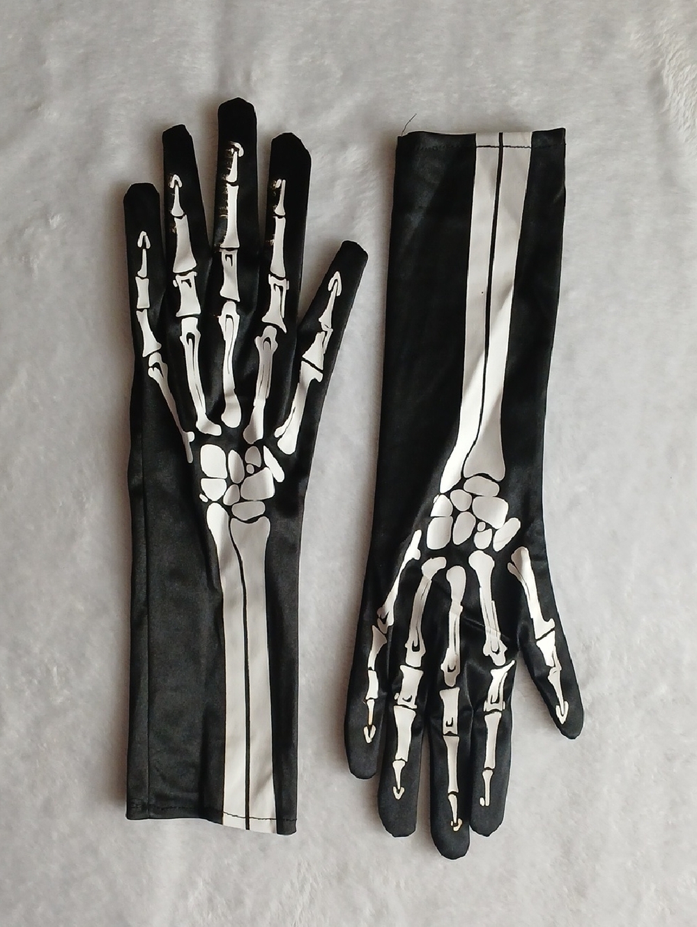 Long Skeleton Gloves
